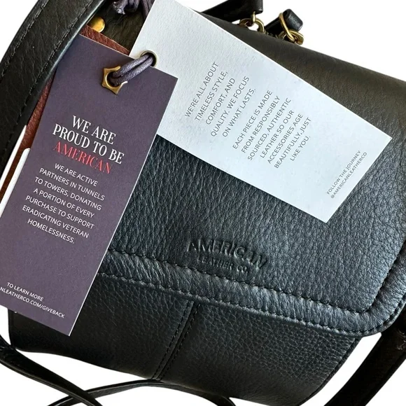 American Leather Co Kansas Crossbody Bag - Picture 10 of 12